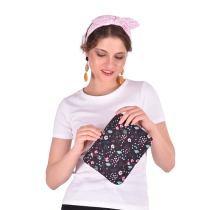 Winter Bloom Flat Pouch