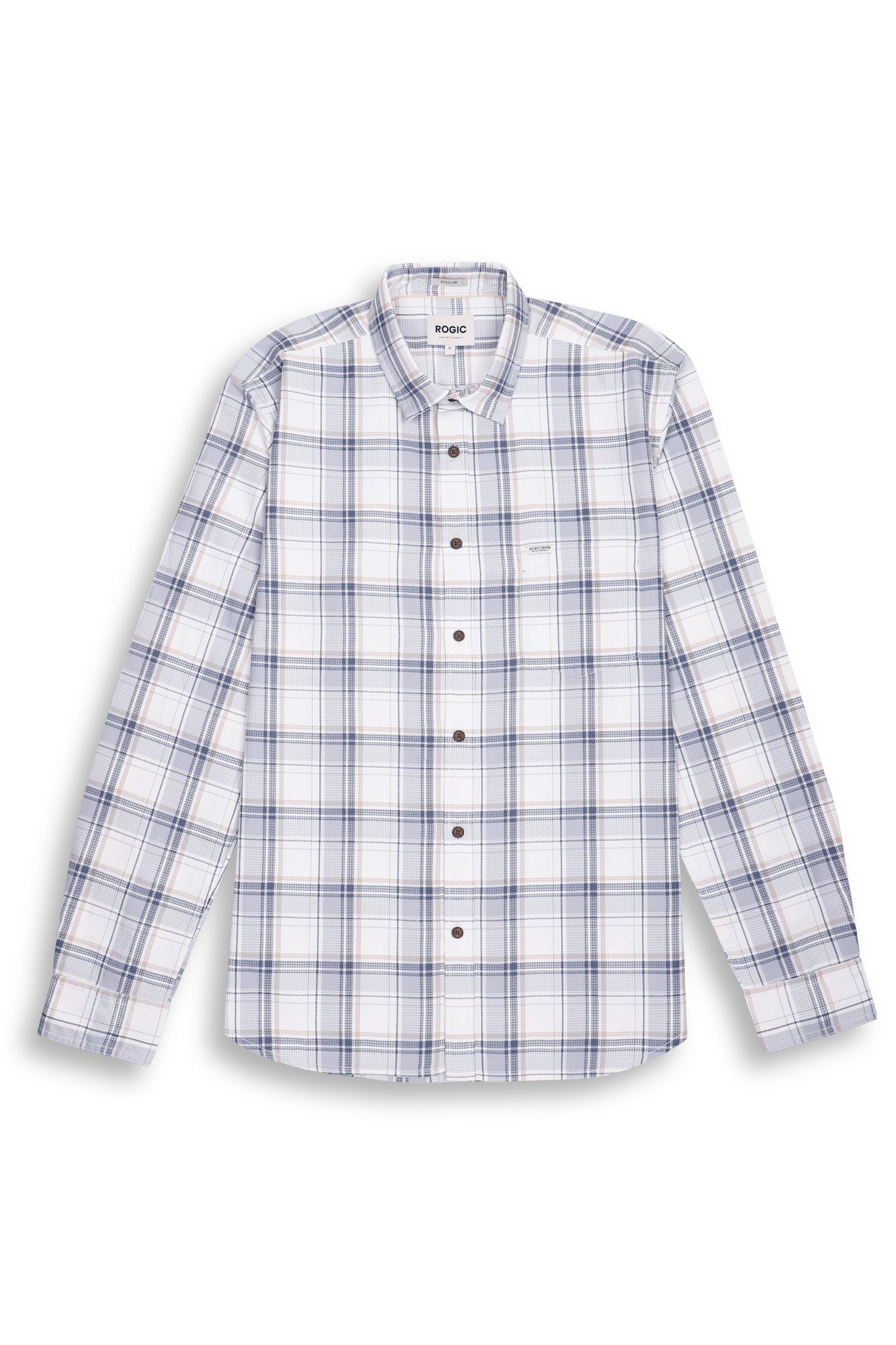 PLAID SHIRT IN BLUE-M