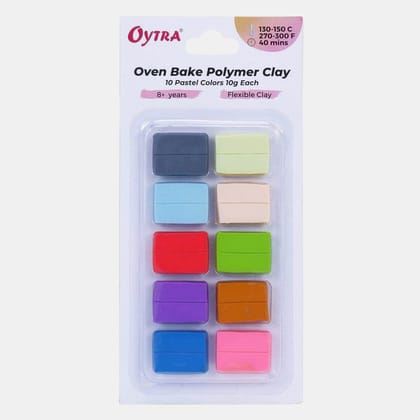 10 Color Polymer Oven Bake Clay Pastel Colors