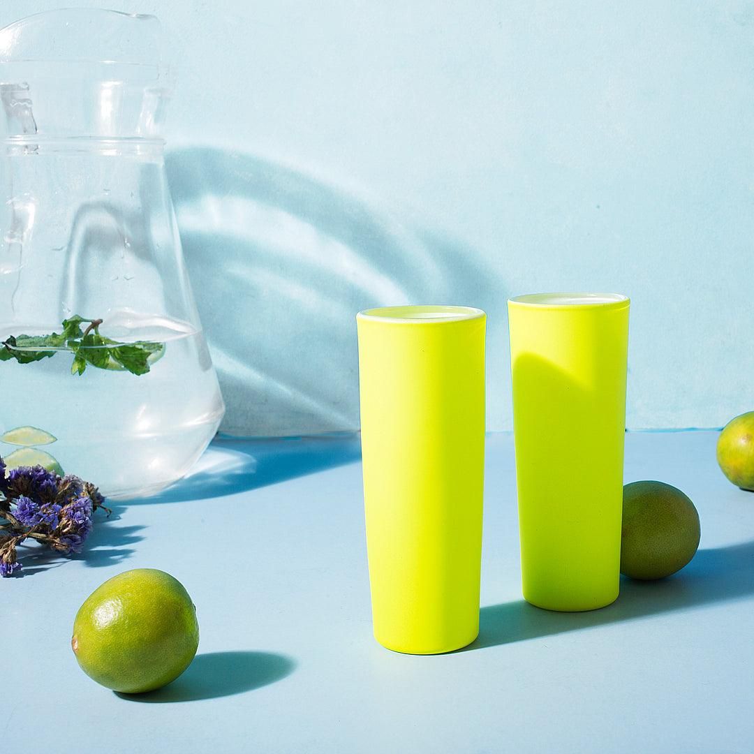Bright Yellow Tequila Shot Glasses (Set of 2)