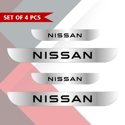 LED Footstep or Scuff Plate for All Nissan Cars-Nissan / Piano Black