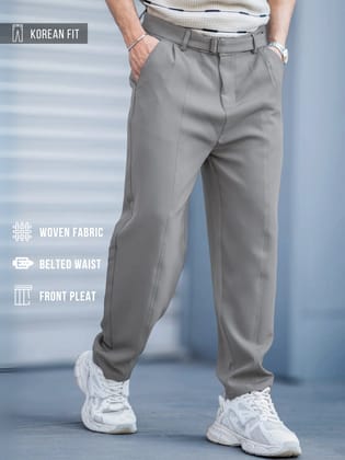 Korean Mist Green Belted Trouser-S
