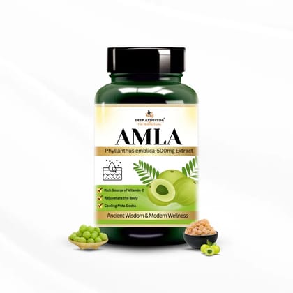 Amla Vegan Capsules - Boosts Immunity, Aids Digestion & Promotes Skin Health