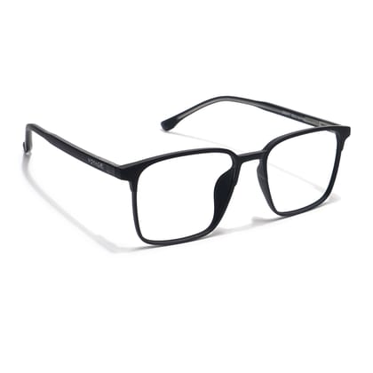 Voyage Thin Black Square Eyeglasses for Men & Women (28805MG6513-C1)