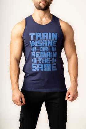 TRAIN INSANE | Gym Tanks - Blue-M