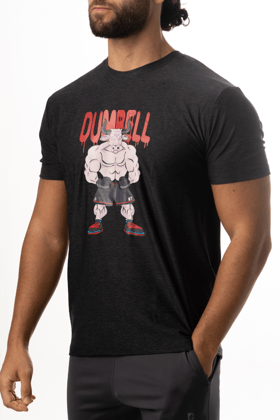Graphic Print Cotton Black T-Shirt-XL