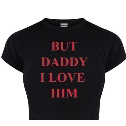 I LOVE HIM DADDY BABY TEE-XS