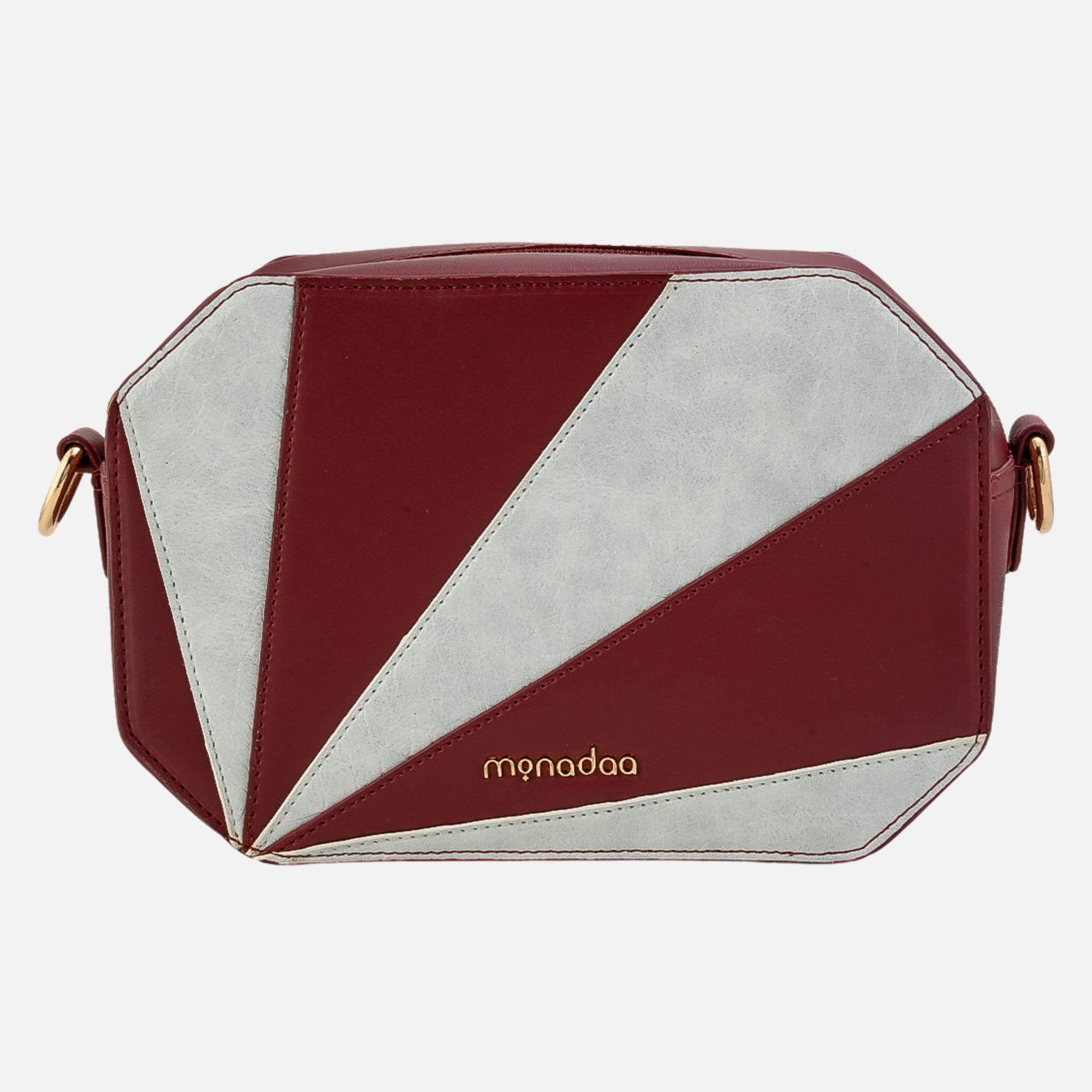 Maroon Clemence Handbag