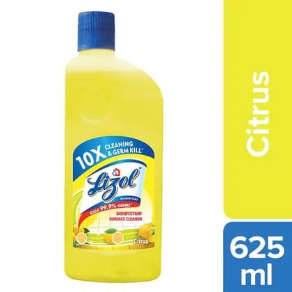 Lizol Disinfectant Surface Cleaner Citrus, 625 ml