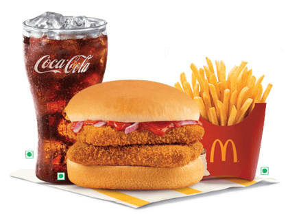 EVM Schezwan Veg Double patty Burger