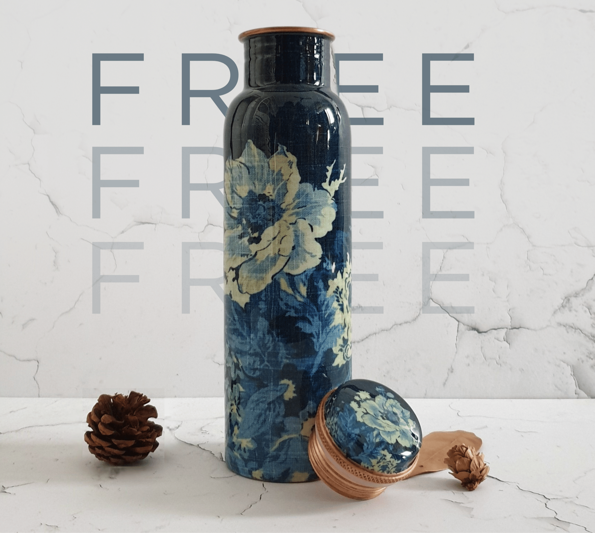 Free copper bottle on your order above ₹10K