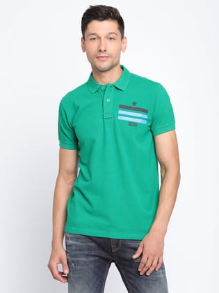 Punk Polo Green T-Shirt-S / Green
