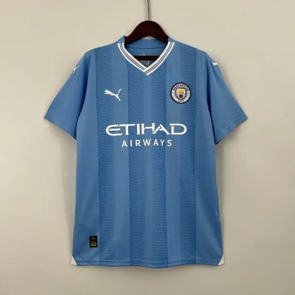 Manchester City Football Jersey Home 23 24 Season-S