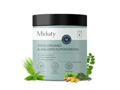 Miduty 100% Organic Alkalizing Supergreens,  250 g