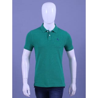 REDLINE MENS GREEN EMBROIDERED POLO T-SHIRTS