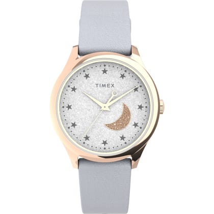 Timex White Dial Analog Women Watch - TW2V49400-White