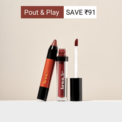 Pout & Play | Liquid lipstick + Lip Crayon-Cotton Candy / Coco Bliss