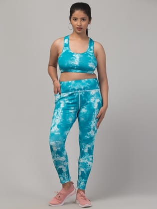 WUGO::Latest Stylish High Quality Printed Sports Wear Set/Printed Gym Tights and Bra Set/Printed Yoga Wear Set For Women's & Girls