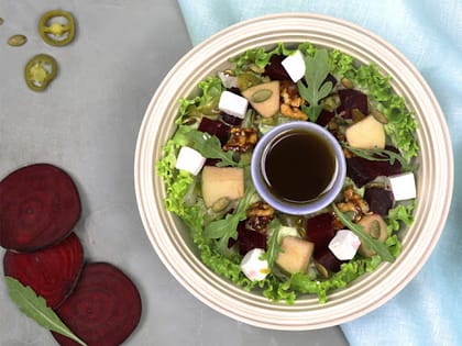 Roasted Beet, Pear & Feta Salad