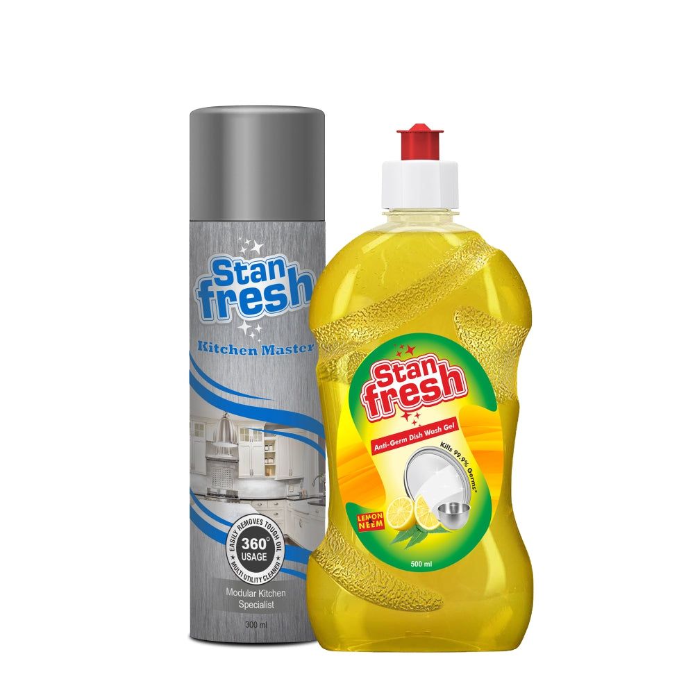 Stanfresh Kitchen Master - 300 ml & Dish Wash Gel - 500 ml