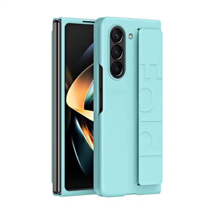 Valente Hard Polycarbonate Tpu Case Cover With Wrist Strap For Galaxy Z Fold 6-Sea Green