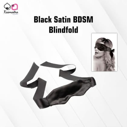 Kaamastra Black Satin BDSM Blindfold