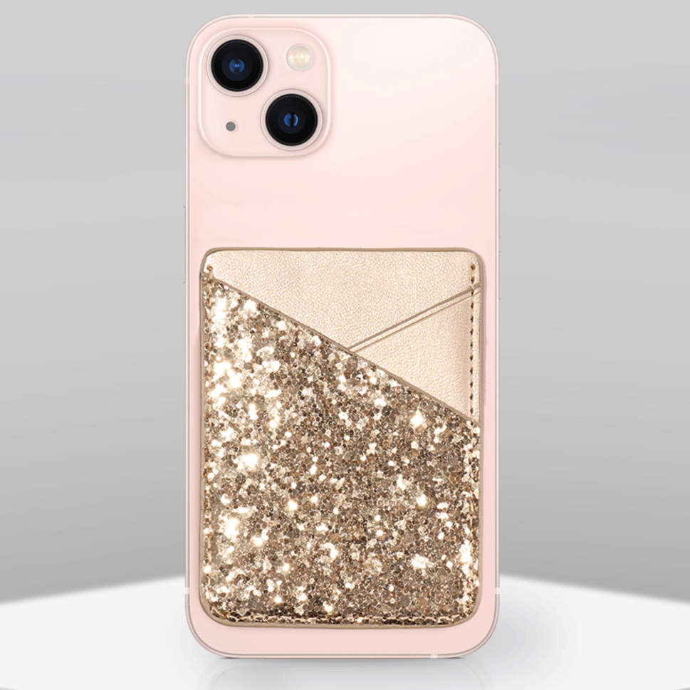 Gold Glitter Phone Wallet
