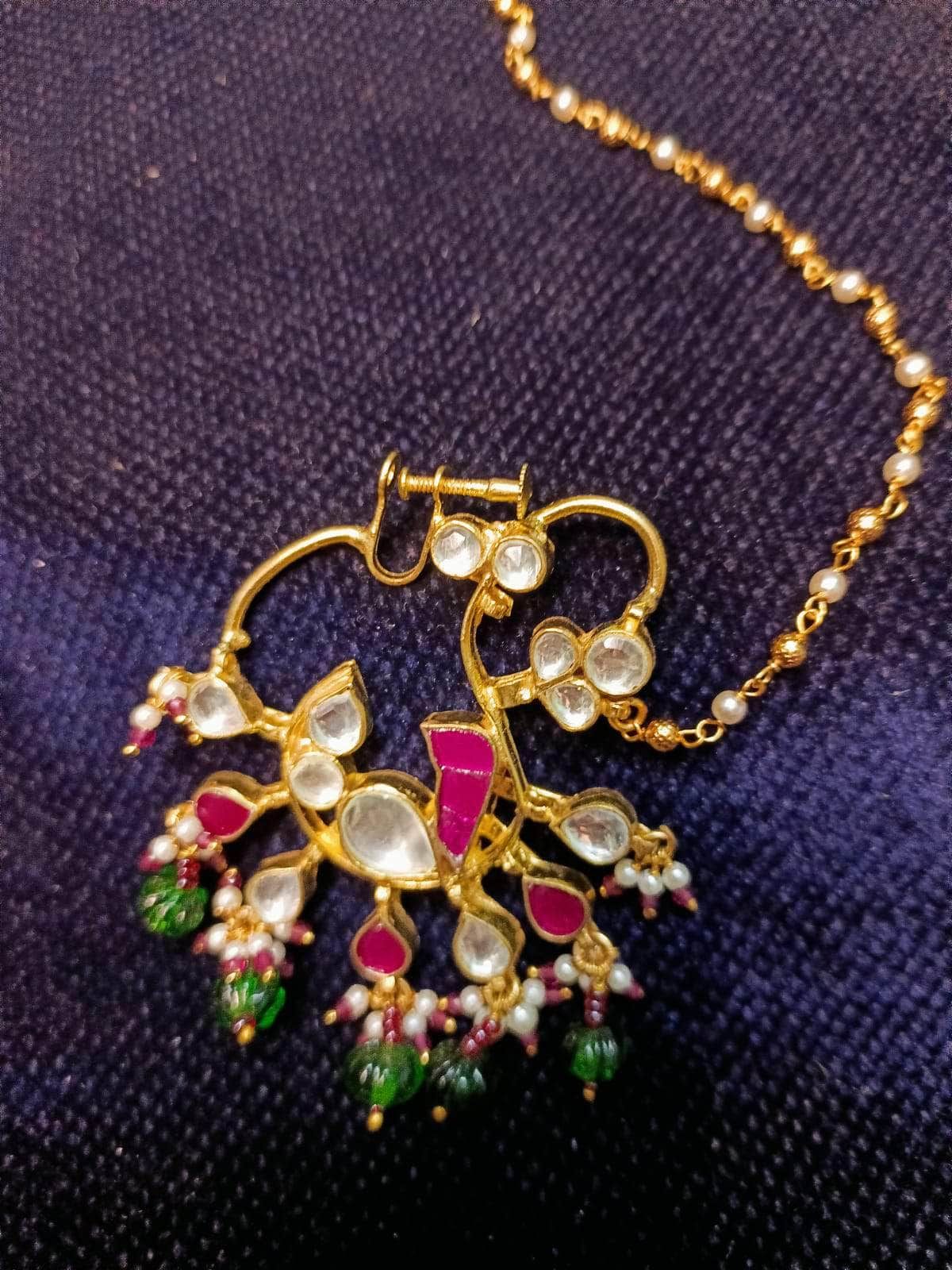 ZEVAR | Pachi Kundan Studded Ahmedabadi Nath/Nathni