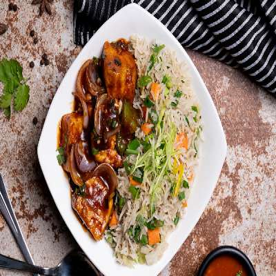 Chilli Paneer Rice Bowl