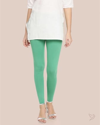 Cotton Ankle Legging - Green Grass-S / Green Grass