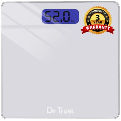 Dr Trust USA Elegance Personal Scale Weighing Machine 514-Silver
