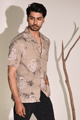 Dune – Batik Print Shirt in Organic Cotton-S