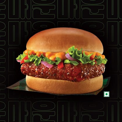 Korean Spicy Paneer Burger,