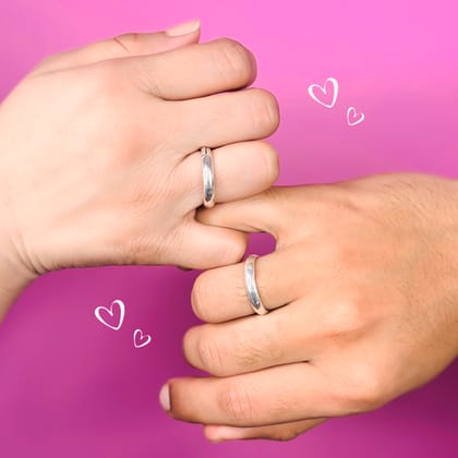 92.5 Sterling Silver Couples Ring