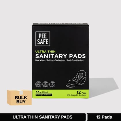 Ultra Thin Sanitary Pads - XXL 12 Pads - BULK BUY-Ultra Thin Sanitary Pads - XXL (12 Pads) - BULK BUY - Default Title