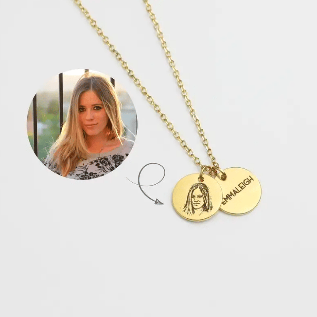 The Personalized Coin Necklace-Gold