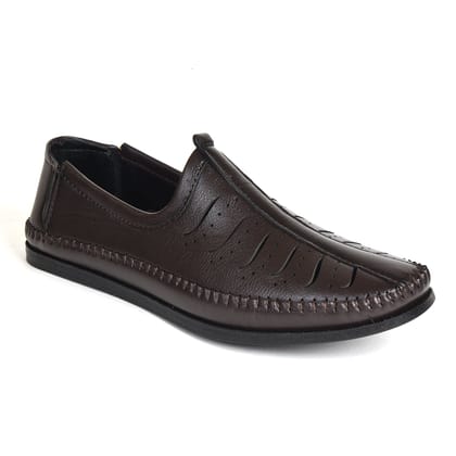 Kolapuri Centre Brown Men's Ethnic Jutis-6