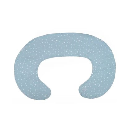 Gingham Cotton C-Pillow Cover-125x80 cm / Blue
