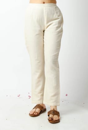 The Summer White Kota Pant-XS