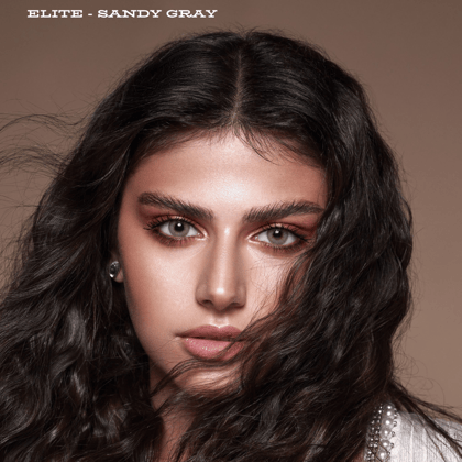 Bella Monthly Elite Collection Sandy Gray (2 Lens/Box)-Plano