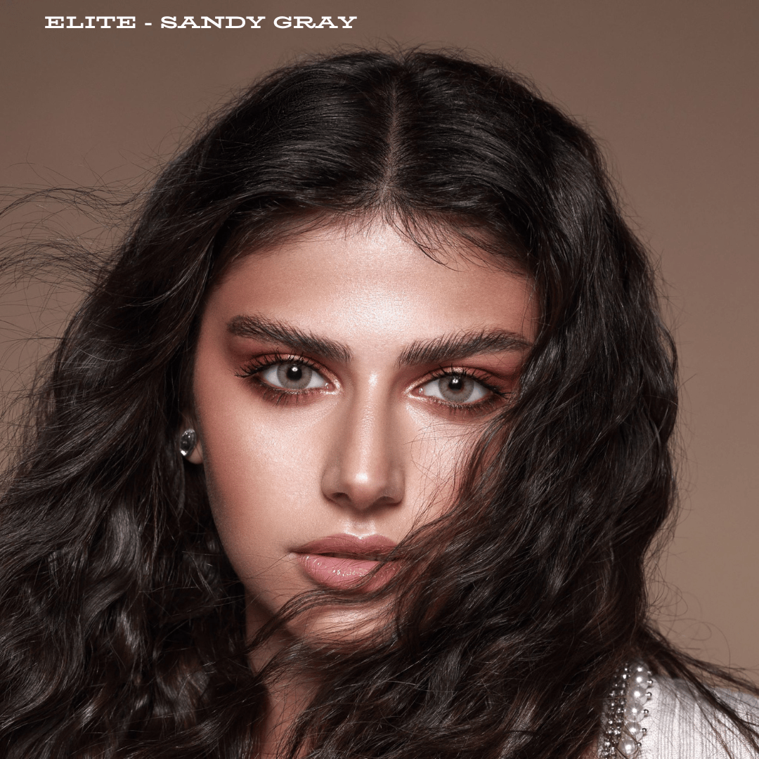 Bella Monthly Elite Collection Sandy Gray (2 Lens/Box)-Plano