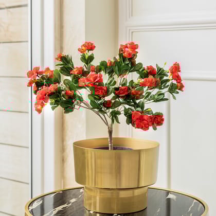 Timeless Garden Azalea  Artificial Plant - Red  (1.3 Feet)-Available / PVC / Height - 16 Inches