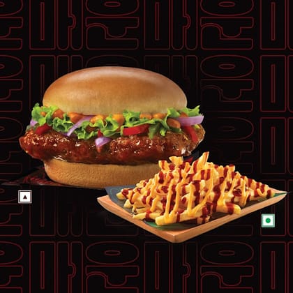 Korean Spicy Chicken+Korean Spicy Fries(M).
