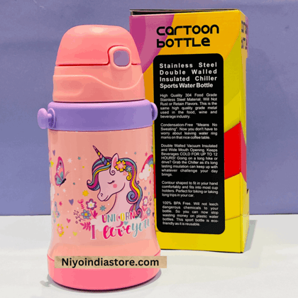 Insulated Chiller Hanging Sipper - 450ml-Unicorn