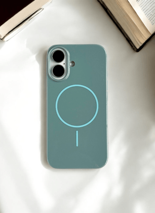 Morning Mist Solid Silicone Case for iPhone 16 Plus