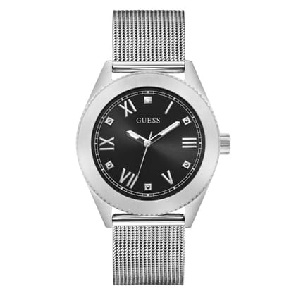 Guess Men 44 mm Black Dial Analog Watch- GW0495G1-Black