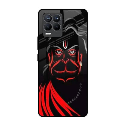 Lord Hanuman Glass Case For Realme 8 Pro