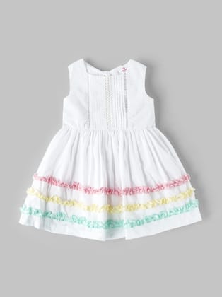 Stylish and Comfy Half Sleeve Dress for Girls-1-2 YEAR