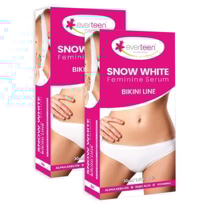 everteen Snow White Feminine Serum Bikini Line for Women - 30ml-2 Packs
