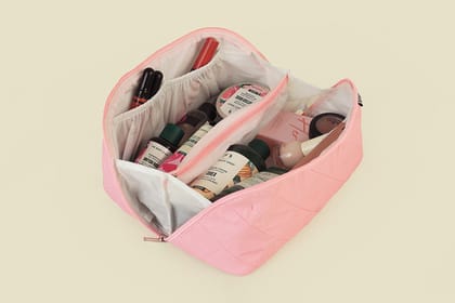 Multipurpose Pouch (Cross Zip) - Blush Pink